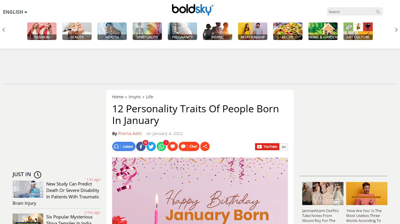 12 Personality Traits Of People Born In January - Boldsky